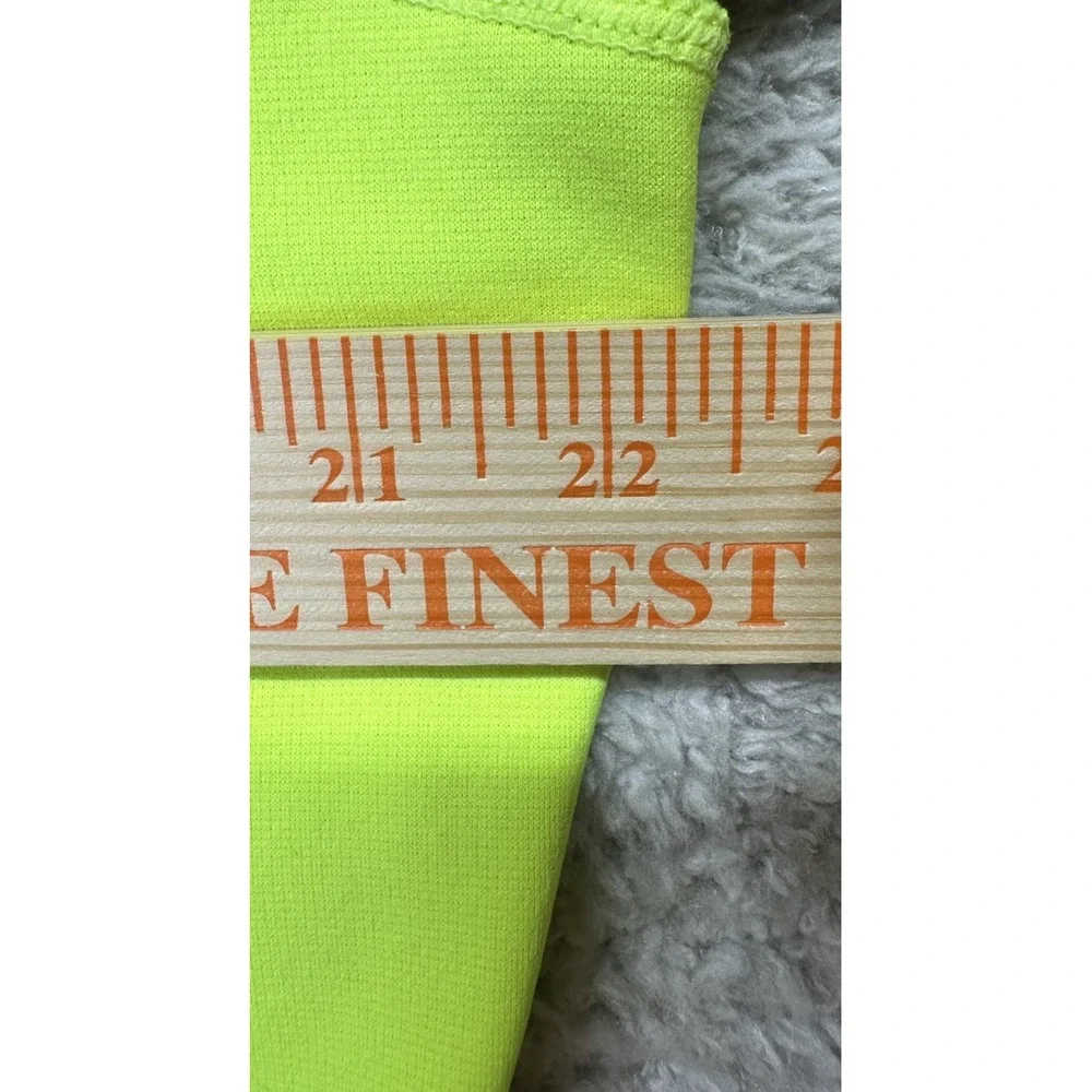 Nike Swoosh Out All Time Women's Pullover Hoodie Yellow Gray Sweatshirt Size‎ L